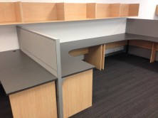 Open Wall Hung Shelves And Workstations